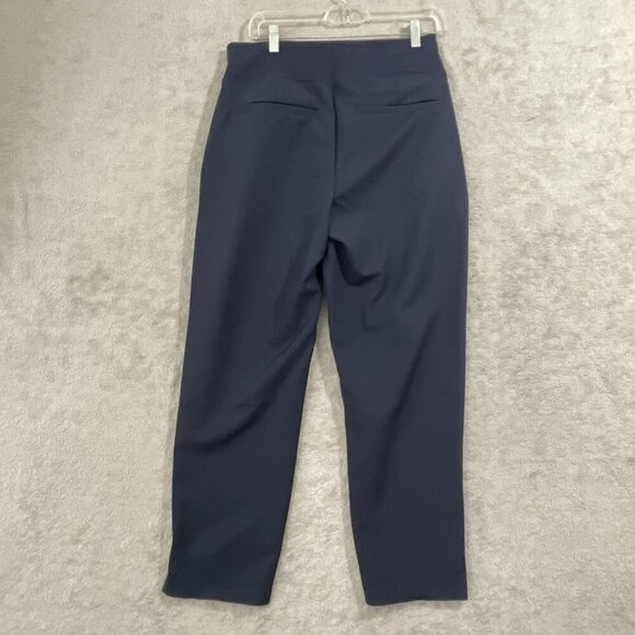 NEW Kirkland Signature Womens S Ankle Pants Side zipper Navy Blue - Picture 2 of 8